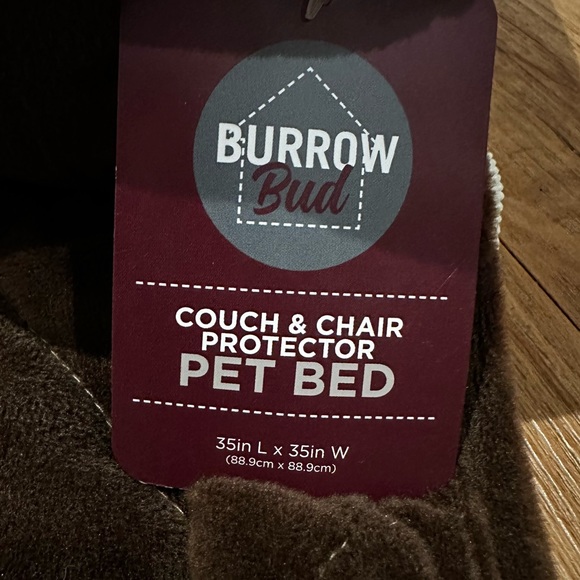 Burrow Bud - Couch & Chair Protector Pet Bed in Chocolate Brown - Picture 3 of 5
